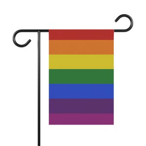Pride Garden Banner, Decorative Flag, LGBTQ+ Flag, Rainbow Garden Decor, Outdoor Celebration Flag, Pride Month Decoration