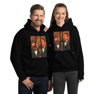 Muppet Slap Hoodie | Funny Viral Meme Hoodie | Pop Culture Parody Sweatshirt | Cartoon Fight Comedy | Unisex Statement Hoodie