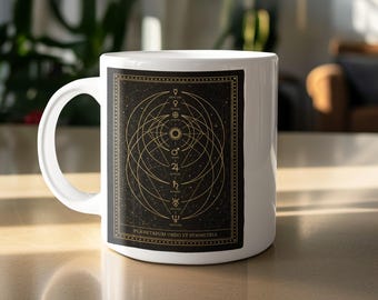 Mug céleste, Mug planète, Mug astrologie, Mug zodiaque, Mug espace, Mug astronomie, Idée cadeau, Mug unique, Mug cosmique, Mug art céleste