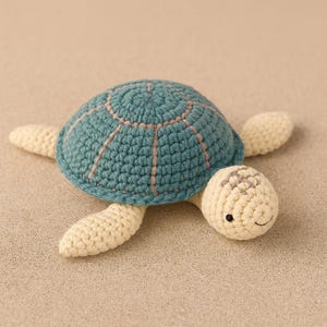 Haakpatroon schildpad: amigurumi zeeschildpad pdf (vriendelijk voor beginners)