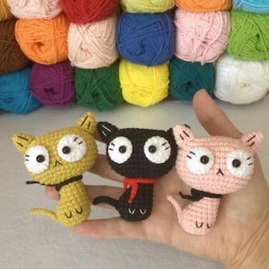 Crochet Cat Pattern, Cute Amigurumi Cat PDF Tutorial, Easy Crochet Animal Pattern For Beginners, DIY Stuffed Toy, Instant Download