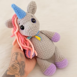 Unicorn Plush Crochet Pattern PDF, Cute Amigurumi Toy Tutorial, DIY Fantasy Stuffed Animal, Easy Crochet Unicorn Pattern for Beginners