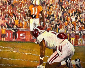 Tennessee Vols vs Alabama 2022 – Póster del Estadio Neyland (8x10 y 16x20), Edición limitada, Vols vence a Alabama
