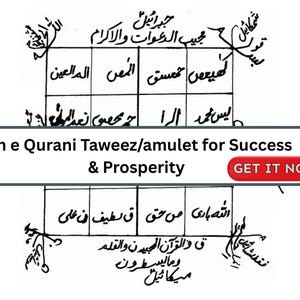 Loh-e-Qurani Taweez for Prosperity, Success & Good Luck in life