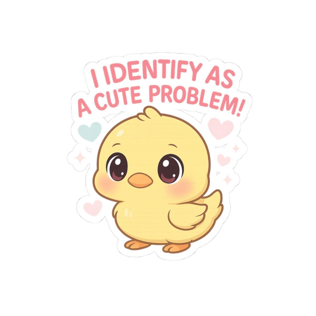 Cute Problem Duck Sticker – Sassy Kawaii Vinyl Decal - Etsy