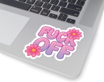 Pastel Goth Schimpfwort Aufkleber | Witziger Laptop Aufkleber