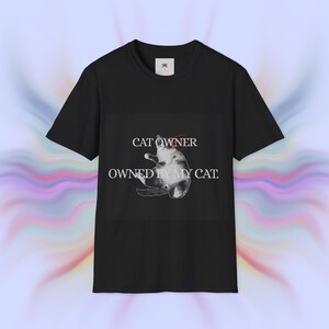 Cat Lover Unisex Softstyle T-Shirt, Meow Shirt, Gift for Cat Owners, Pet Crew Tee, Animal Lover Apparel, Funny Cat Shirt