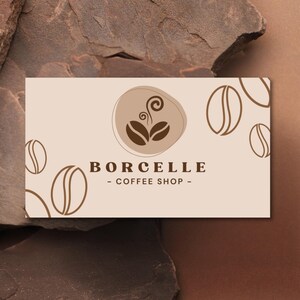 cartão de visita de café, fidelidade digital e recompensa ao cliente, modelos editáveis, material promocional para negócios de artesanato