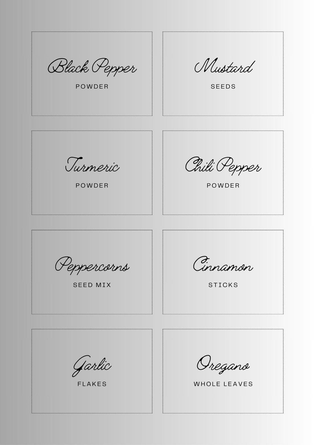 Ingredients Tags Printable Kitchen Ingredient Labels - Etsy