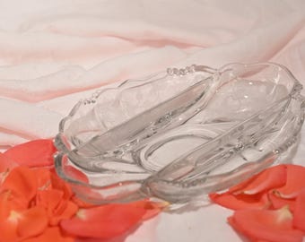Heisey Rose Mid Century Decor Relish Tray