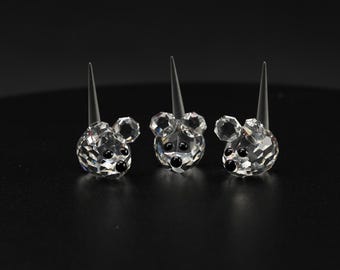 Swarovski Crystal Field Mice Set | Frosted Tails, Summer Meadow Collection