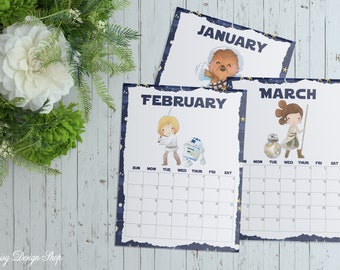 Star Wars Calendar Etsy