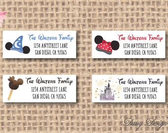 disney address label etsy