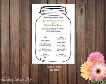 double sided program etsy