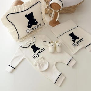 Adorable Baby Boy Welcome Home Set - Custom Newborn Outfit | Personalized Baby Gift