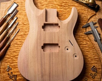 Unfinished Mahogany Electric Guitar Body – Custom Ibanez Jem Pia Stevai Part