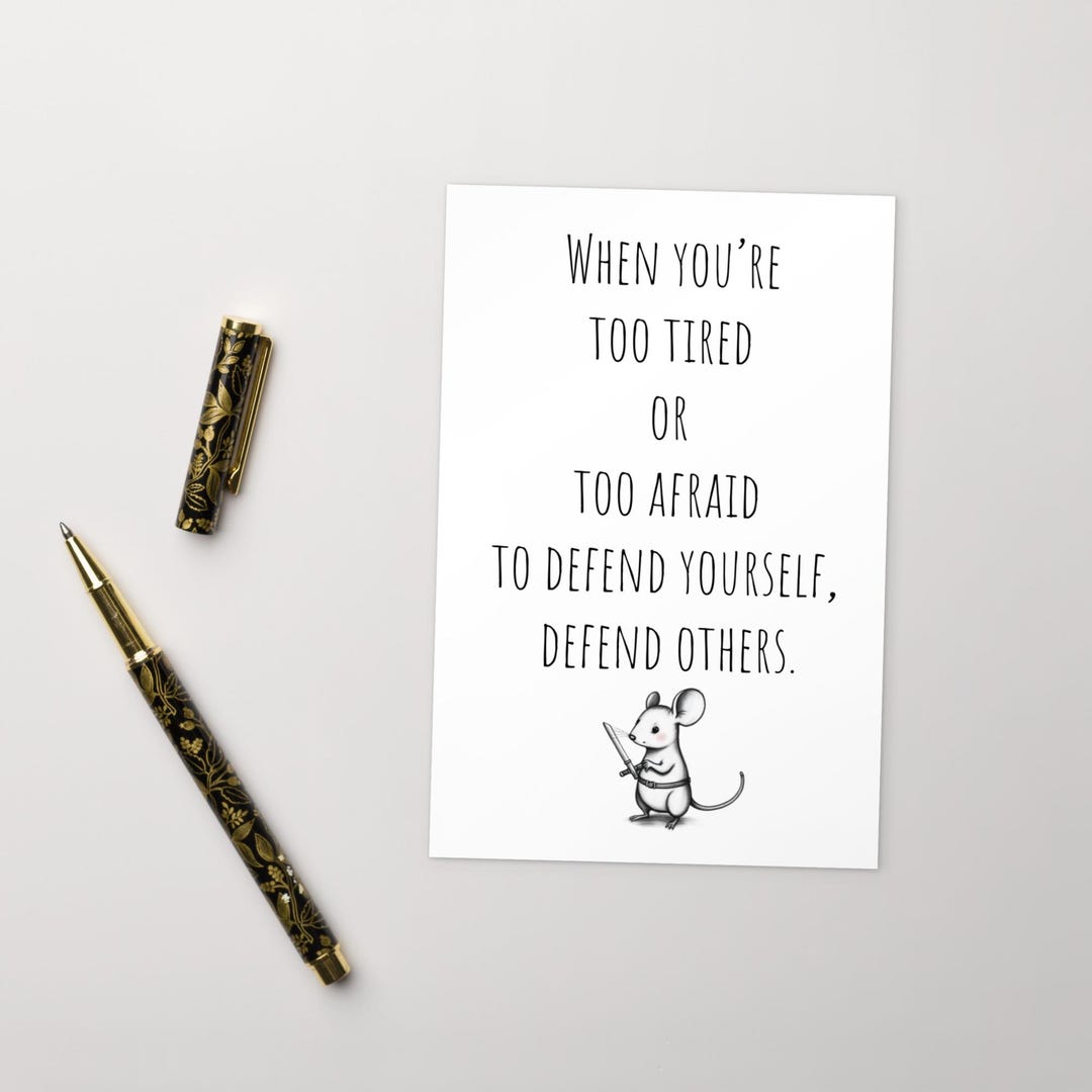 DEFEND OTHERS Minimalist Art 4