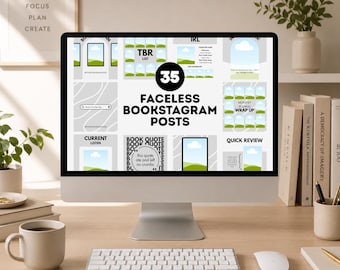Bookstagram Post Template: Editable Canva Book Review Carousel