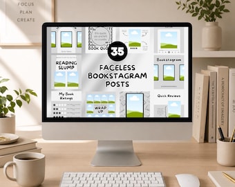 Bookstagram Post Template: 35 Editable Social Media Canva Designs