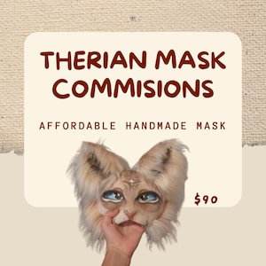 Custom Therian Masks – Detailed Handmade Therian Mask Commissions | Affordable Prices REDUCED PRICE UNTIL 07/07