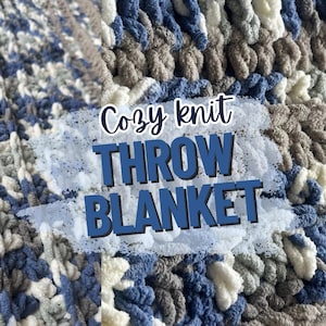 Cozy Knit Throw Blanket