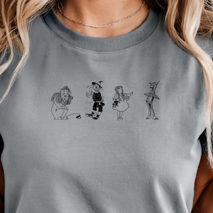 Vintage Wizard of Oz Shirt Comfort Colors Tee Dorothy Toto Lion Scarecrow Tin Man Book Lover Gift Classic Literature T Shirt