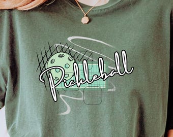 Pickleball Comfort Colors Shirt, Retro Pickleball Design, Pickleball Gifts