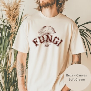 Fungi T-Shirt | Vintage Mushroom Graphic Tee | Funny Forager Shirt | Cottagecore Aesthetic Clothing | Gift for Nature Lovers & Mycology Fans