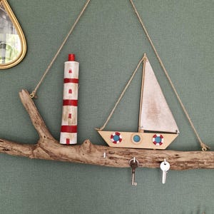 Driftwood wall decoration - boats