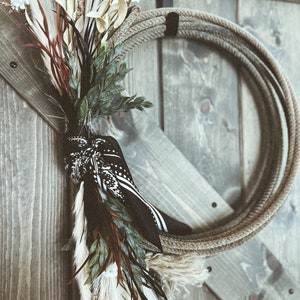 Rope Wreath, Western Wreath, Lariat wreath,Lasso wreath,Western wreath,Country wreath, Farmhouse wreath,Boho wreath