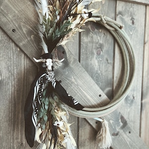 Steer Rope Western Lariat Lasso Country Farmhouse Boho Wreath