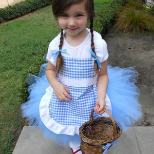 Ready to SHIP HALLOWEEN Wizard of OZ Dorothy Tutu Costume Gingham dress up, Girls Baby Toddler Kids image 7