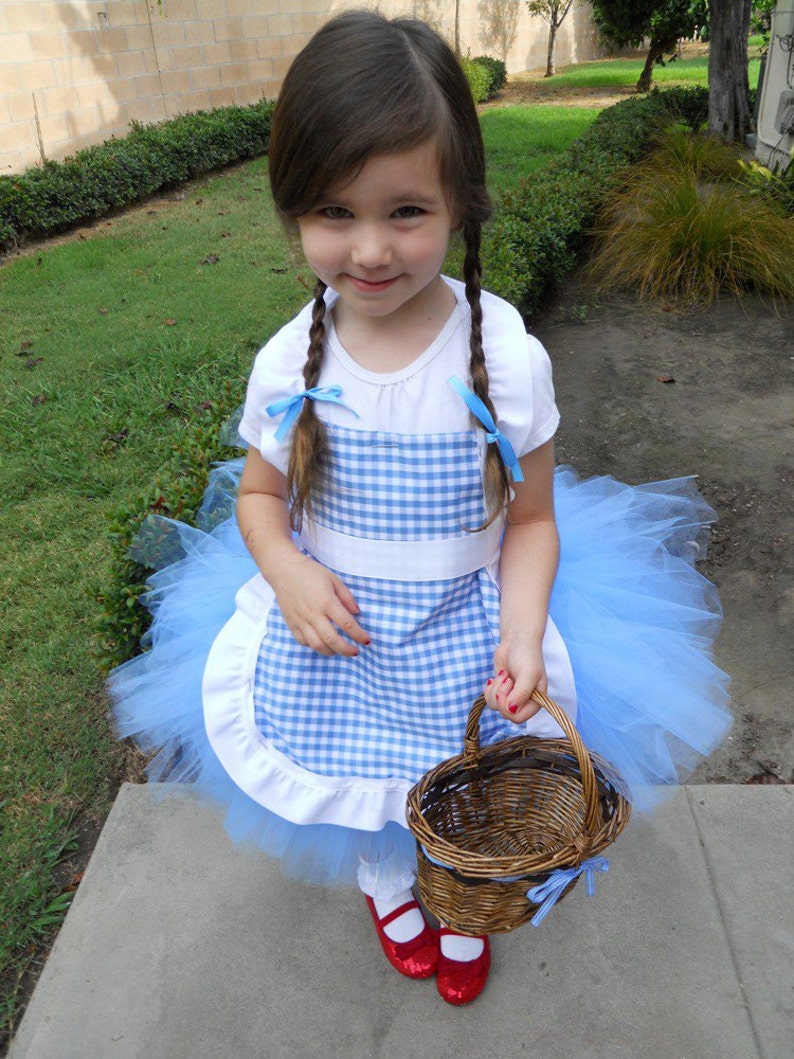 Ready to SHIP HALLOWEEN Wizard of OZ Dorothy Tutu Costume Gingham dress up, Girls Baby Toddler Kids image 7