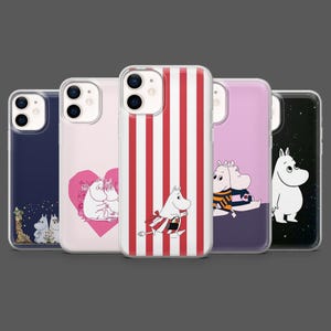 Moomin Phone Case Finnish Troll Snufkin Cover for iPhone 17Pro, 16, 15, 14,13,12, Samsung S25,S24,S23Fe, S22,A16,A26,A56, Pixel 10,9