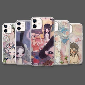Aya Takano Phone Case Aesthetic Preppy Cover for iPhone 17Pro, 16, 15, 14,13,12, Samsung S25, S24,S23Fe,S22,A16,A26,A56, Pixel 10,9