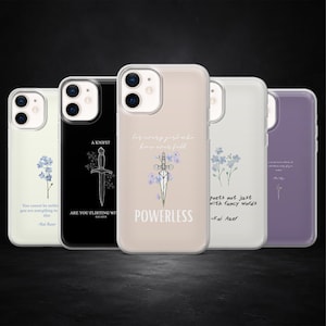 Powerless Book Phone Case Romance Magic Cover för iPhone 17Pro, 16, 15, 14, 13, 12, Samsung S26, S25, S24, S23, A17, A57, A37 Pixel 10, 9