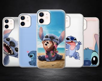 Stitch Phone Case Ohana Disney Cartoon Cover for iPhone 17Pro, 16, 15, 14, 13, 12, Samsung S26, S25, S24, S23, A17, A57, A37 Pixel 10, 9