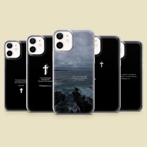Bible Verses Phone Case Christian Faith Cover for iPhone 17Pro, 16, 15, 14, 13, 12, Samsung S25, S24, S23Fe, S22, A16, A26, A56, Pixel 10, 9