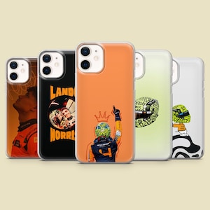 Lando Norris Phone Case F1 Racing Cover for iPhone 17Pro, 16, 15, 14, 13,12, Samsung S25, S24, S23Fe, S22, A16,A26,A56, Pixel 10, 9