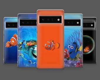Finding Nemo Phone Case Clownfish Dory Cover for Google Pixel 10, 10Pro, 9, 9Pro, 8, 7, 6A, Samsung S25, S24, S23, A17, iPhone 17, 16, 15