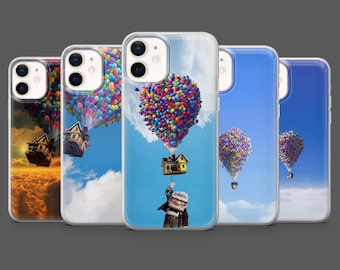 Funda de teléfono UP con dibujos animados de Disney para iPhone 17Pro, 16, 15, 14, 13, 12, Samsung S26, S25, S24, S23, A17, A57, A37, Pixel 10, 9