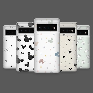 Funda de Disney con diseño de Mickey Mouse para Google Pixel 10, 10Pro, 9, 9Pro, 8, 7, 6A, Samsung S25, S24, S23, A17, iPhone 17, 16