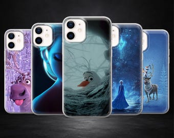 Frozen Phone Case Elsa Olaf Cover for iPhone 17Pro, 16, 15, 14, 13, 12, Samsung S26, S25, S24, S23, A17, A57, A37 Pixel 10, 9