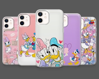 Daisy Duck Phone Case Disney Donald Duck Cover for iPhone 17Pro, 16, 15, 14, 13, 12, Samsung S26, S25, S24, S23, A17, A57, A37 Pixel 10, 9