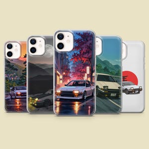 AE86 Phone Case JDM Drift Car Cover for iPhone 17Pro, 16, 15, 14, 13,12, Samsung S25, S24, S23Fe, S22, A16,A26,A56, Pixel 10, 9