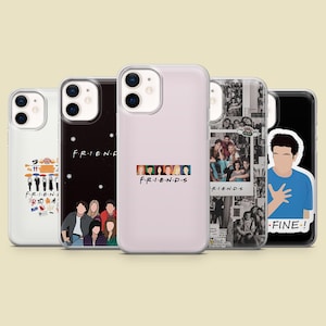 Friends Phone Case 90s TV Show Ross Rachel Cover for iPhone 17Pro, 16, 15, 14, 13,12, Samsung S25, S24, S23Fe, S22, A16,A26,A56, Pixel 10, 9