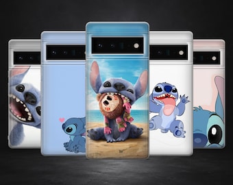 Stitch Phone Case Ohana Disney Cartoon Cover for Google Pixel 10, 10Pro, 9, 9Pro, 8, 7, 6A, Samsung S25, S24, S23, A17, iPhone 17, 16