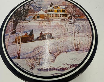 Vintage collectible advertising tin The Saturday Evening Post
