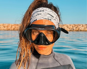 Hammerhead Shark Headband · Stretch Hair Headband · Scuba, Snorkeling & Everyday Wear · Ocean Lover Gift · Handmade