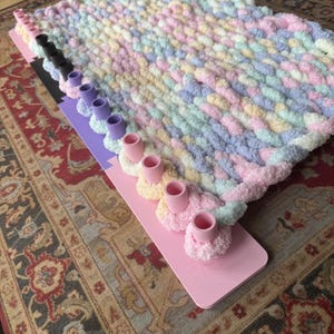 Telar para mantas gruesas / Telar de tamaño personalizado para tejer / Telar manual plegable, portátil y fácil de transportar / Más de 25 colores